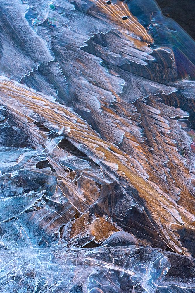 USA-Utah Ice pattern formations on the Colorado River near Moab art print by Judith Zimmerman for $57.95 CAD