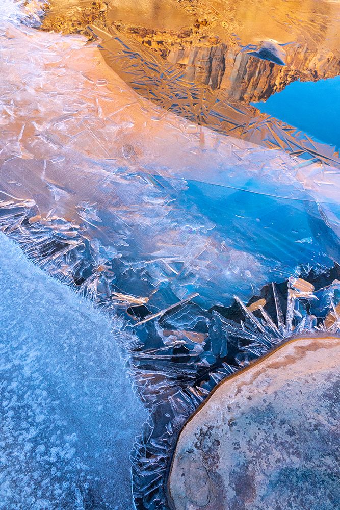 USA-Utah Ice formations on the Colorado River near Moab art print by Judith Zimmerman for $57.95 CAD