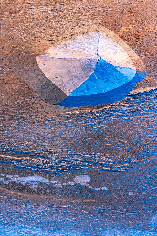USA-Utah Ice formations on the Colorado River near Moab art print by Judith Zimmerman for $57.95 CAD