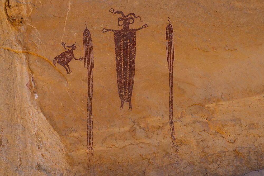 USA-Utah Head of Sinbad Panel pictographs in San Rafael Swell Recreation Area art print by Judith Zimmerman for $57.95 CAD