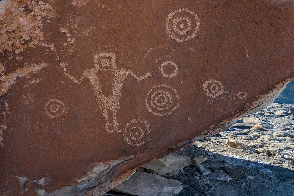 USA-Utah Juggler Panel petroglyphs in San Rafael Swell Recreation Area art print by Judith Zimmerman for $57.95 CAD