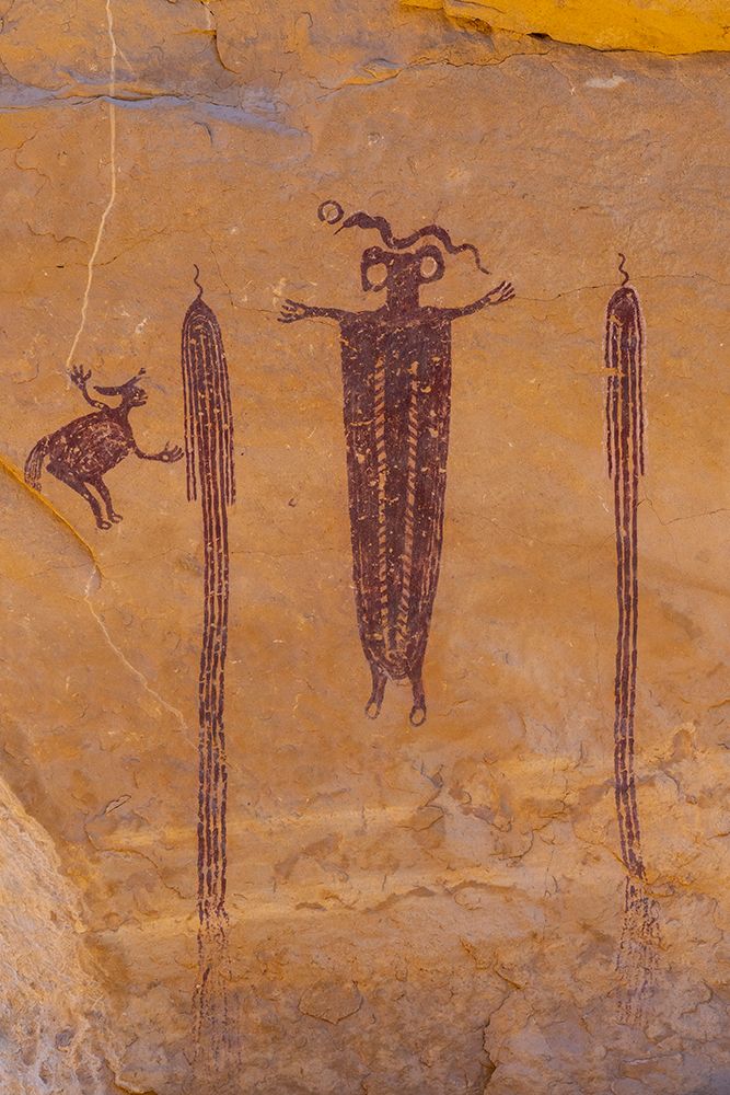 USA-Utah Head of Sinbad Panel pictographs in San Rafael Swell Recreation Area art print by Judith Zimmerman for $57.95 CAD