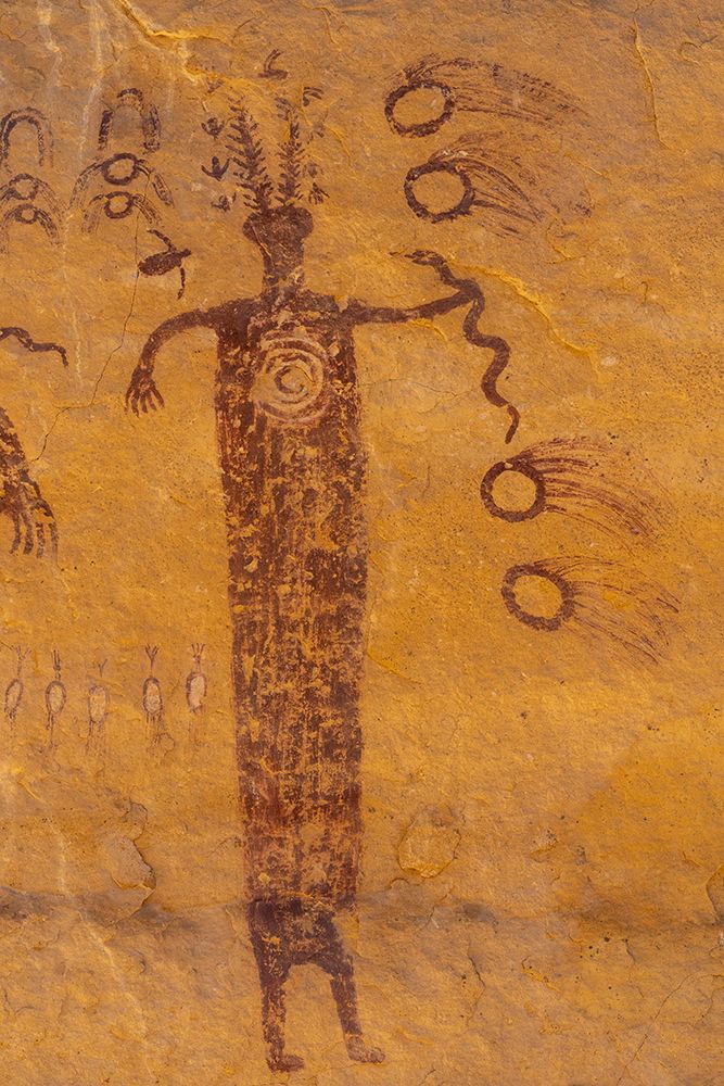 USA-Utah Head of Sinbad Panel pictographs in San Rafael Swell Recreation Area art print by Judith Zimmerman for $57.95 CAD