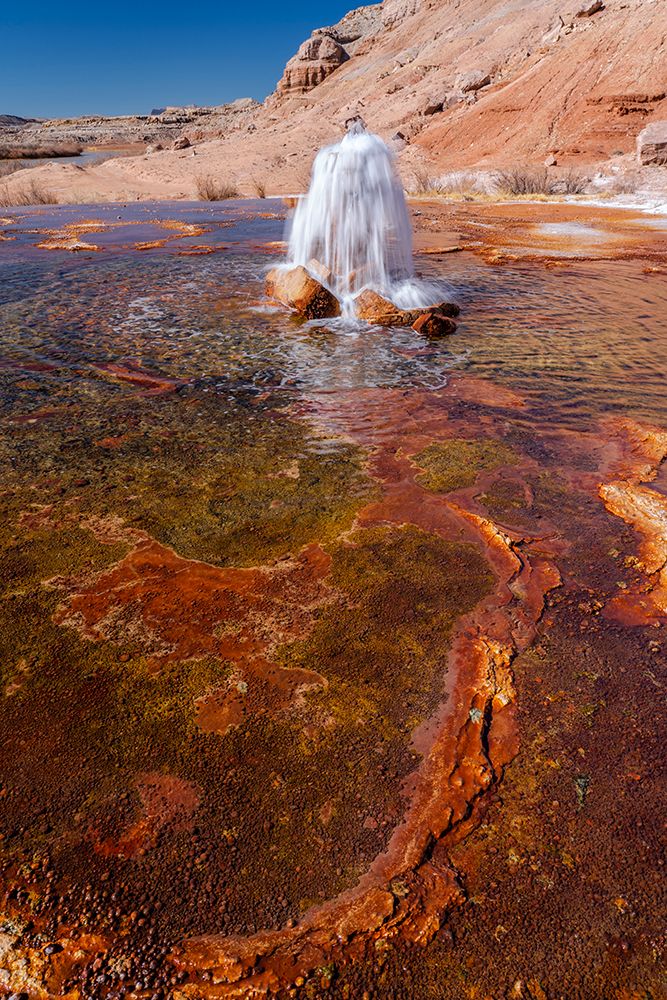 USA-Utah Crystal Geyser-a cold water geyser-travertine geological formation-near Green River art print by Judith Zimmerman for $57.95 CAD