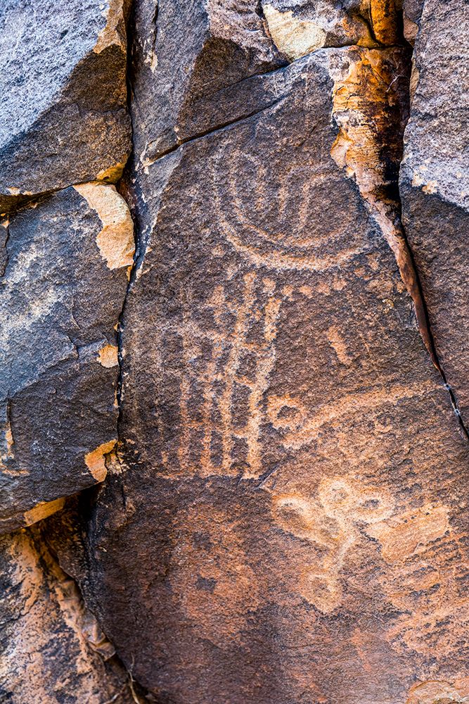 Ancient petroglyphs seen at Parowan Gap. art print by Larry Richardson for $57.95 CAD