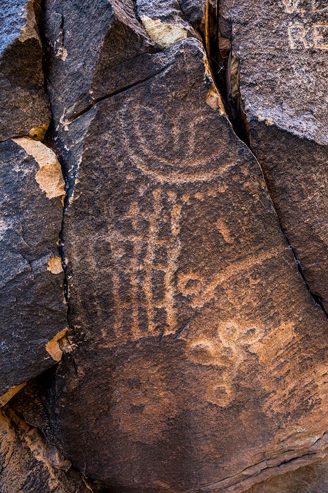 Ancient petroglyphs seen at Parowan Gap. art print by Larry Richardson for $57.95 CAD