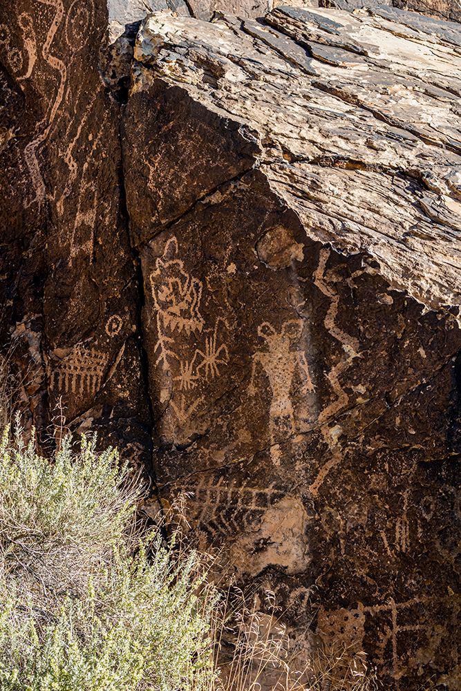 Ancient petroglyphs seen at Parowan Gap. art print by Larry Richardson for $57.95 CAD