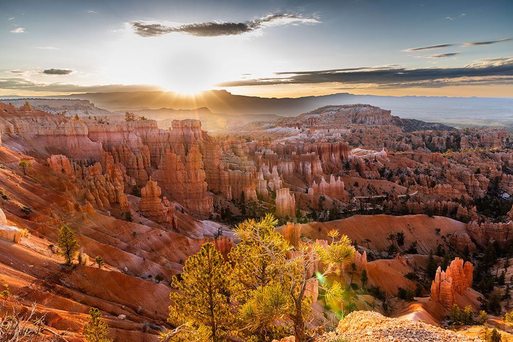 Sunrise, Bryce Canyon National Park, Utah, USA. art print by Roddy Scheer for $57.95 CAD