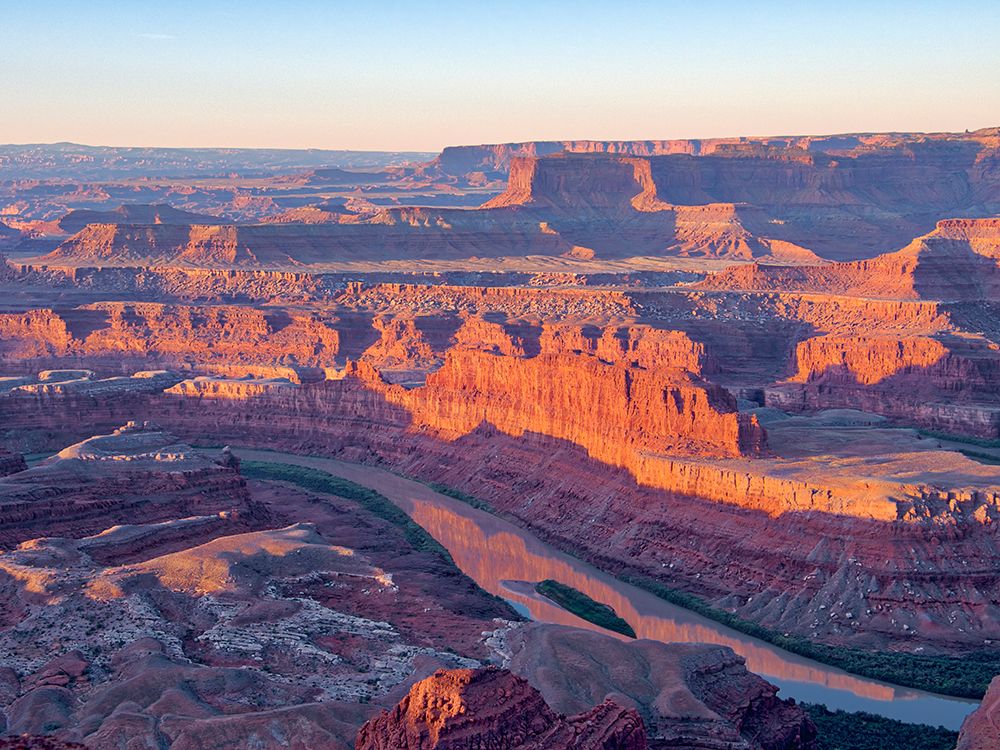 USA-Utah Dead Horse Point State Park-sunrise view of the canyon below art print by Terry Eggers for $57.95 CAD