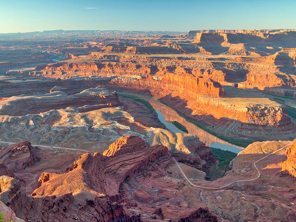 USA-Utah Dead Horse Point State Park-sunrise view of the canyon below art print by Terry Eggers for $57.95 CAD
