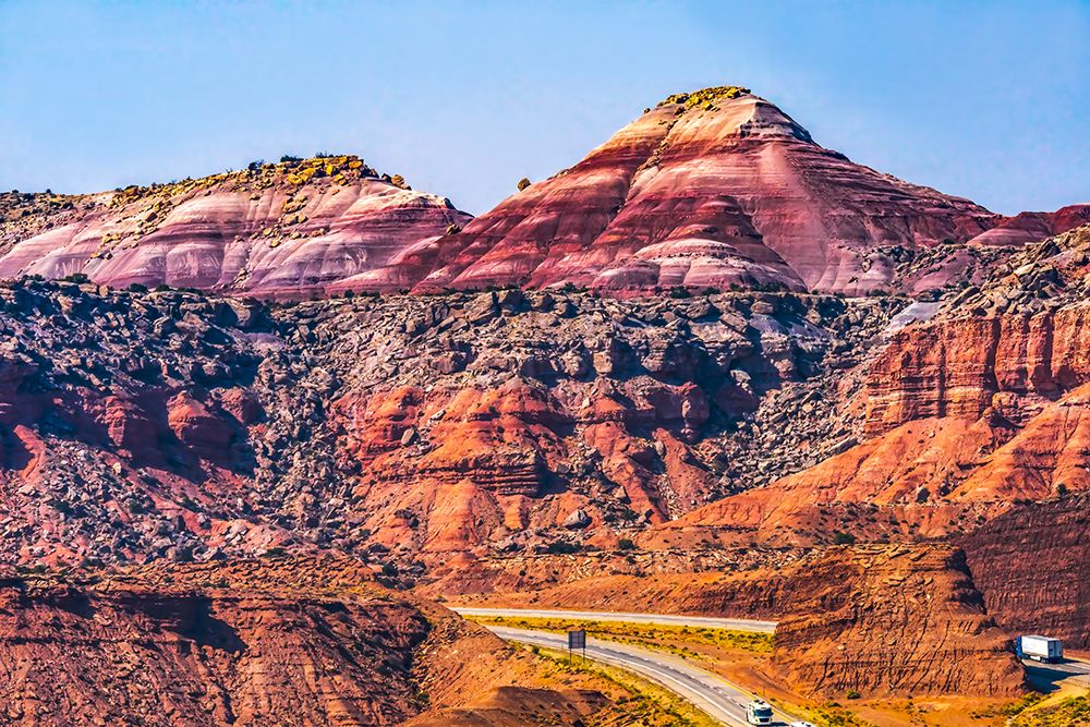 Colorful Red Canyon-Castle Valley-I-70 Highway-Utah art print by William Perry for $57.95 CAD