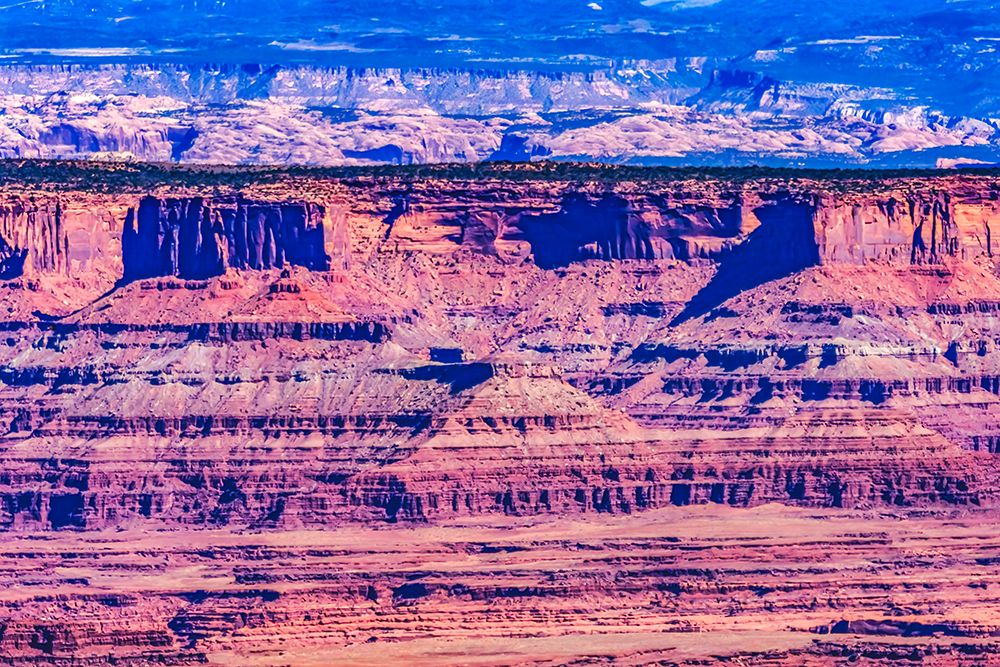 Red Rock Canyons Overlook- Canyonlands National Park- Moab- Utah. Green Canyon. art print by William Perry for $57.95 CAD