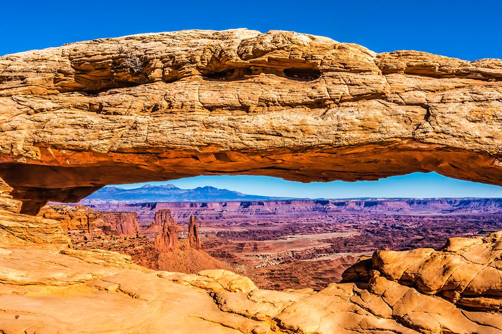 Mesa Arch- Red Rock Canyons- Canyonlands National Park- Moab- Utah. art print by William Perry for $57.95 CAD