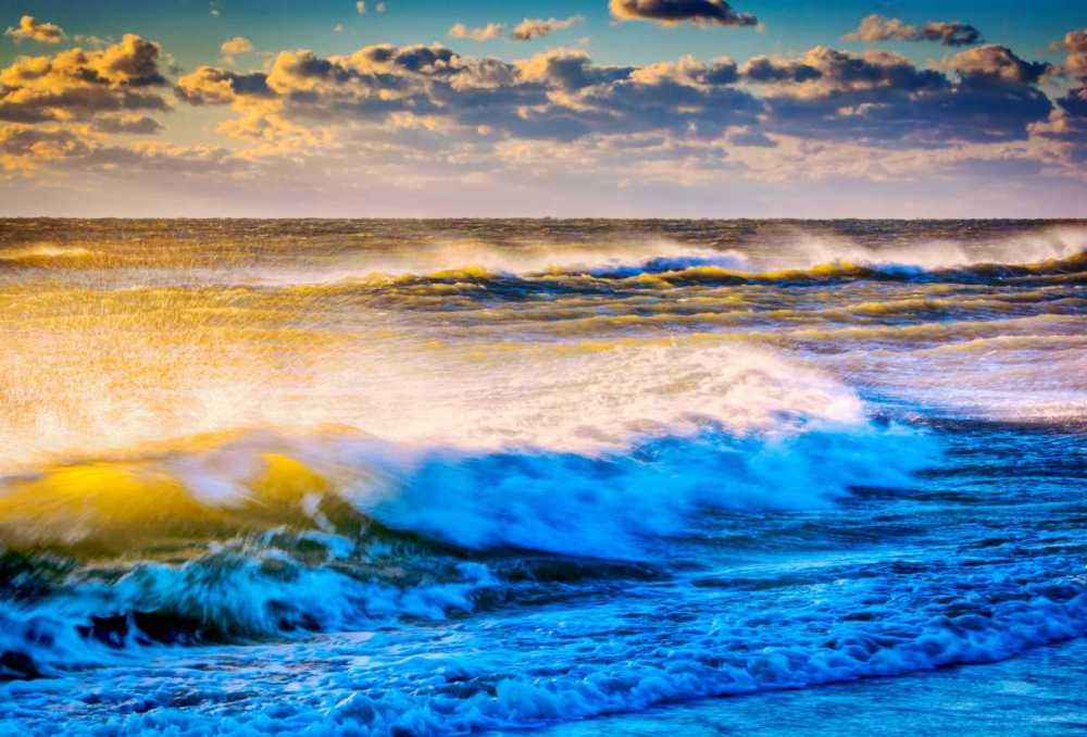 VA, Chincoteague Isl Shoreline scenic at sunrise art print by Jay OBrien for $57.95 CAD