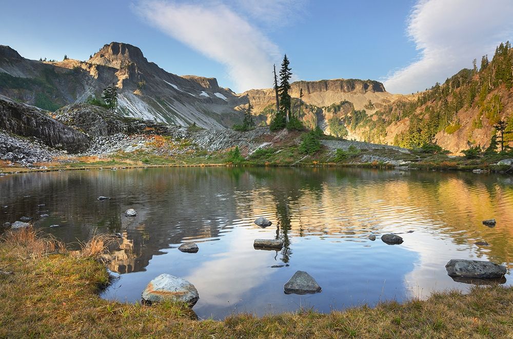 Heather Meadows in autumn Table Mountain is in the distance art print by Alan Majchrowicz for $57.95 CAD