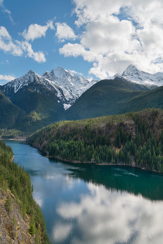 Colonial Peak-Pyramid Peak-and Diablo Lake-Ross Lake National Recreation Area-North Cascades art print by Alan Majchrowicz for $57.95 CAD