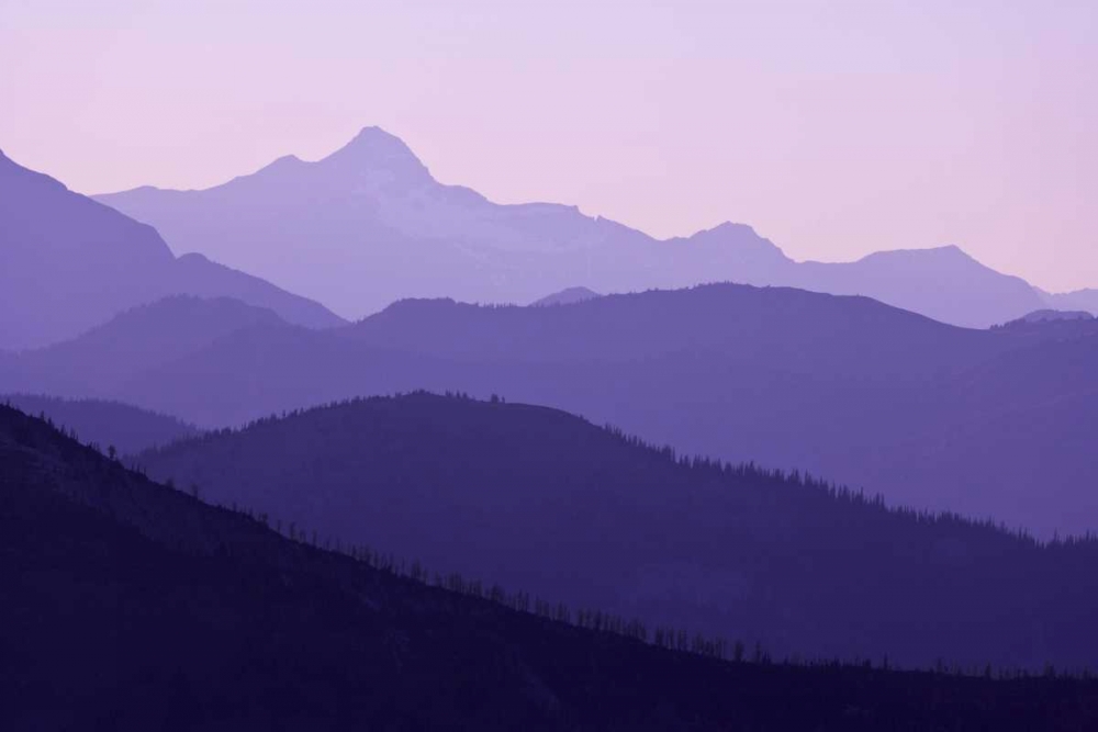 WA, Pasayten Wilderness Sunset on mountains art print by Don Paulson for $57.95 CAD