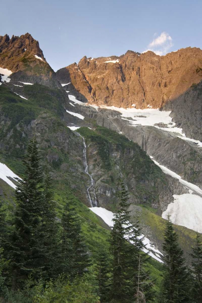 WA, Cascade Pass Snowy mountain wilderness art print by Don Paulson for $57.95 CAD
