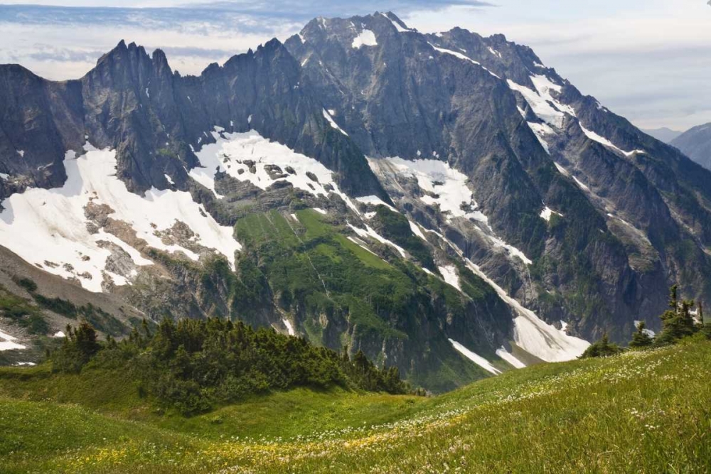 Washington , Cascade Pass Mountain landscape art print by Don Paulson for $57.95 CAD
