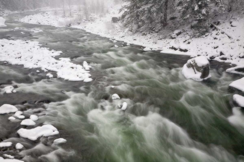 WA, Leavenworth Rapids on Wenatchee River art print by Don Paulson for $57.95 CAD