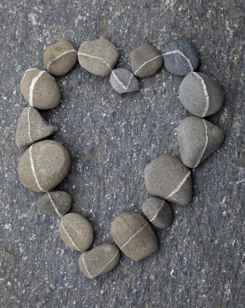 USA, Washington Rocks arranged in a heart shape art print by Don Paulson for $57.95 CAD