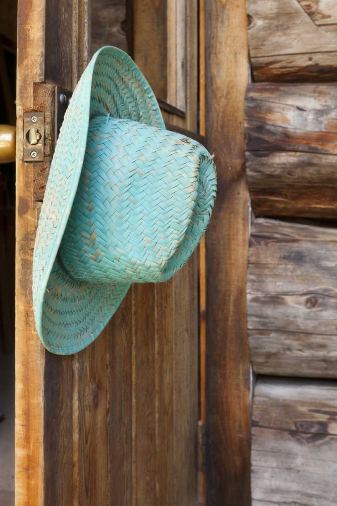 WA, Stehekin Cowgirl hat, Stehekin Schoolhouse art print by Don Paulson for $57.95 CAD