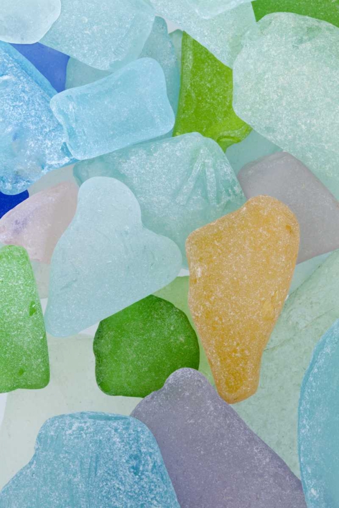 USA, Washington Close-up of colorful beach glass art print by Don Paulson for $57.95 CAD