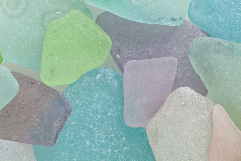 USA, Washington Close-up of colorful beach glass art print by Don Paulson for $57.95 CAD