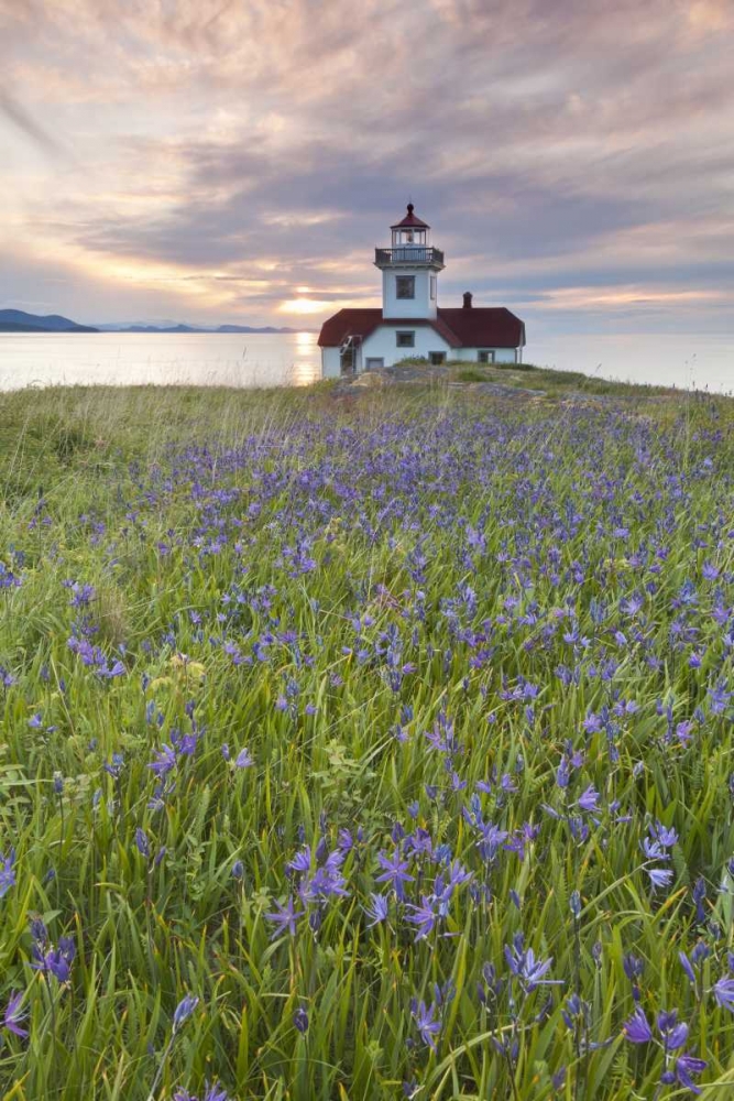 Washington Sunset on Patos Island Lighthouse art print by Don Paulson for $57.95 CAD