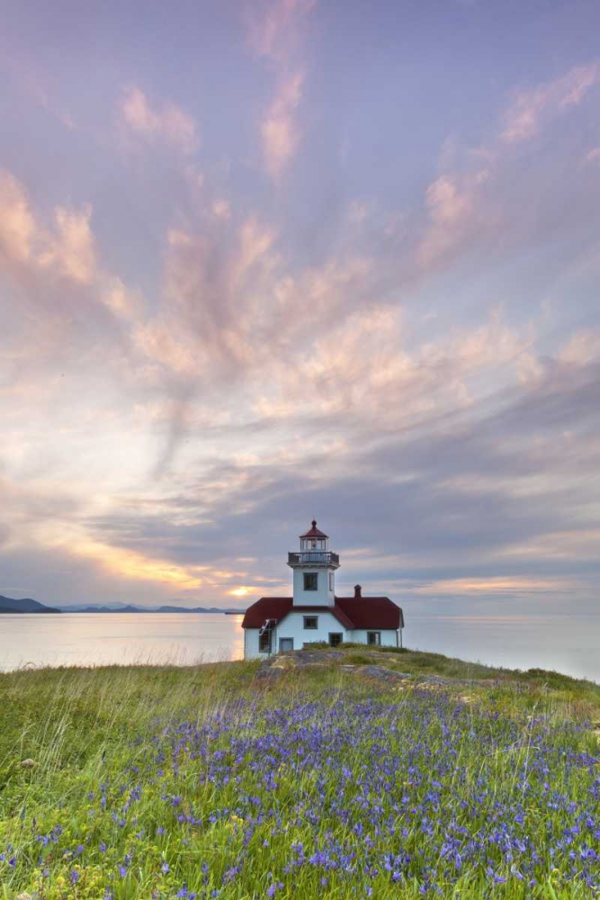 Washington Sunset on Patos Island Lighthouse art print by Don Paulson for $57.95 CAD
