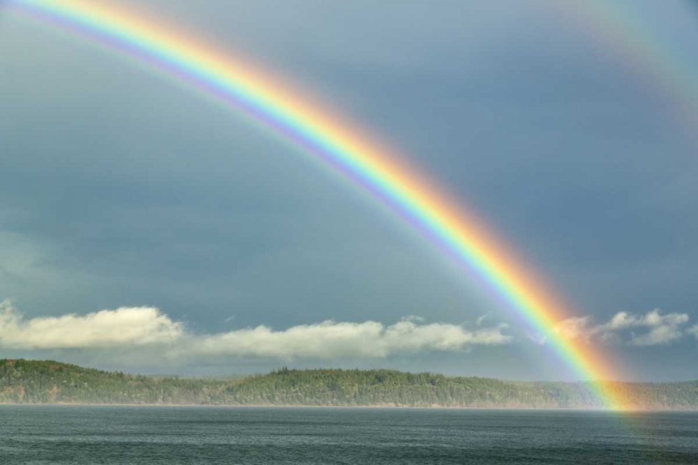 Washington, Seabeck Rainbow over Hood Canal art print by Don Paulson for $57.95 CAD