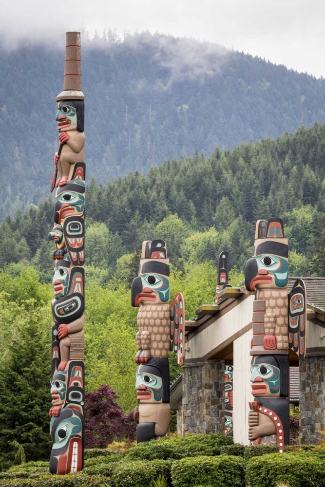 USA, Washington State, Jamestown Totem art PR art print by Don Paulson for $57.95 CAD