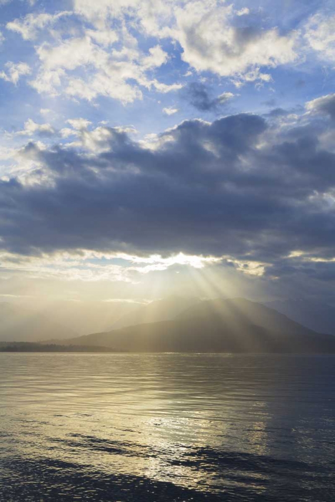Washington, Seabeck God rays over Hood Canal art print by Don Paulson for $57.95 CAD