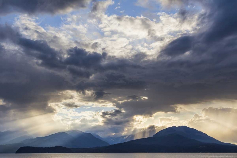 Washington, Seabeck God rays over Hood Canal art print by Don Paulson for $57.95 CAD