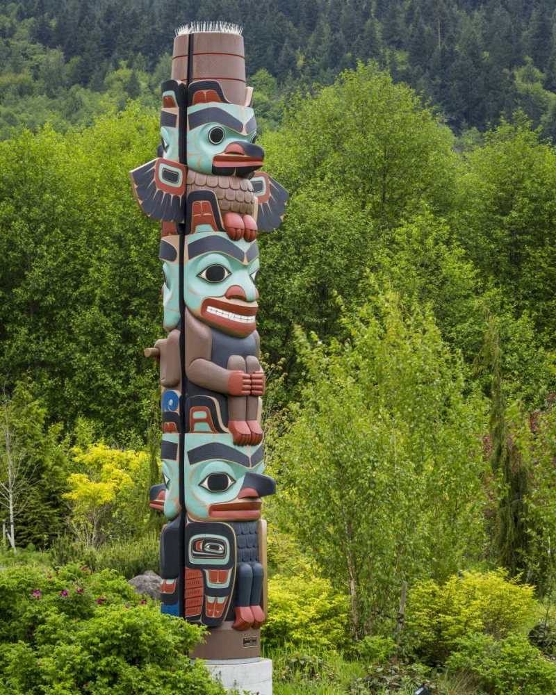 USA, Washington State, Jamestown Totem art PR art print by Don Paulson for $57.95 CAD