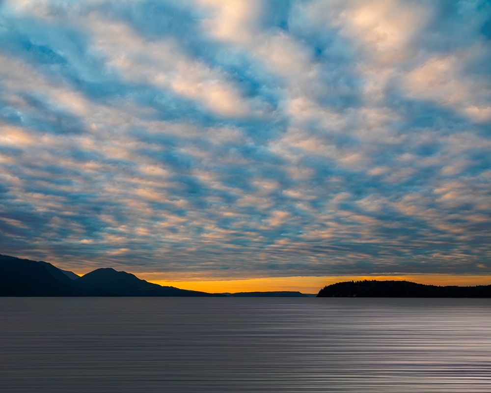 Washington-Seabeck Cloudy sunset on Hood Canal art print by Jaynes Gallery for $57.95 CAD