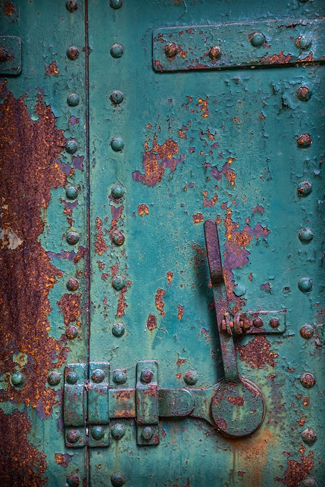 Washington State-Port Townsend Rusted metal door in fort art print by Jaynes Gallery for $57.95 CAD