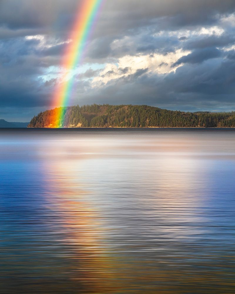 Washington State-Seabeck Rainbow over Hood Canal art print by Jaynes Gallery for $57.95 CAD