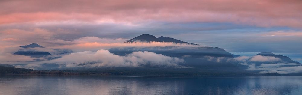 Washington State-Seabeck Panoramic of sunset over Hood Canal art print by Jaynes Gallery for $57.95 CAD