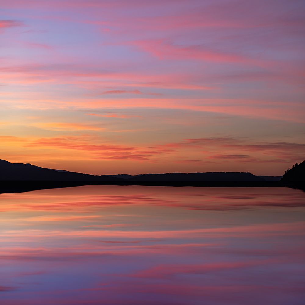 USA-Washington State-Seabeck Composite sunset over Hood Canal art print by Jaynes Gallery for $57.95 CAD