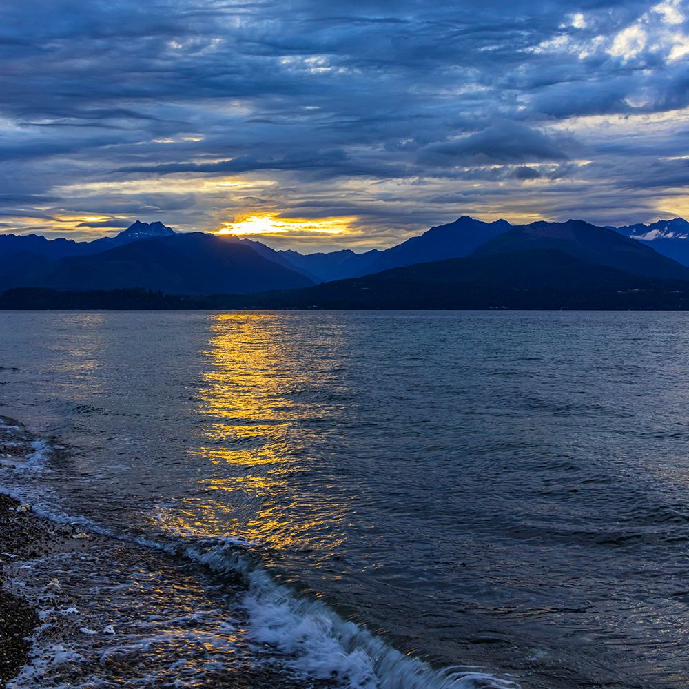 USA-Washington State-Seabeck Hood Canal and Olympic Mountains sunset art print by Jaynes Gallery for $57.95 CAD