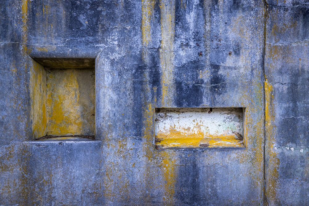 USA-Washington State-Fort Flagler State Park Weathering patterns and niches of concrete wall art print by Jaynes Gallery for $57.95 CAD