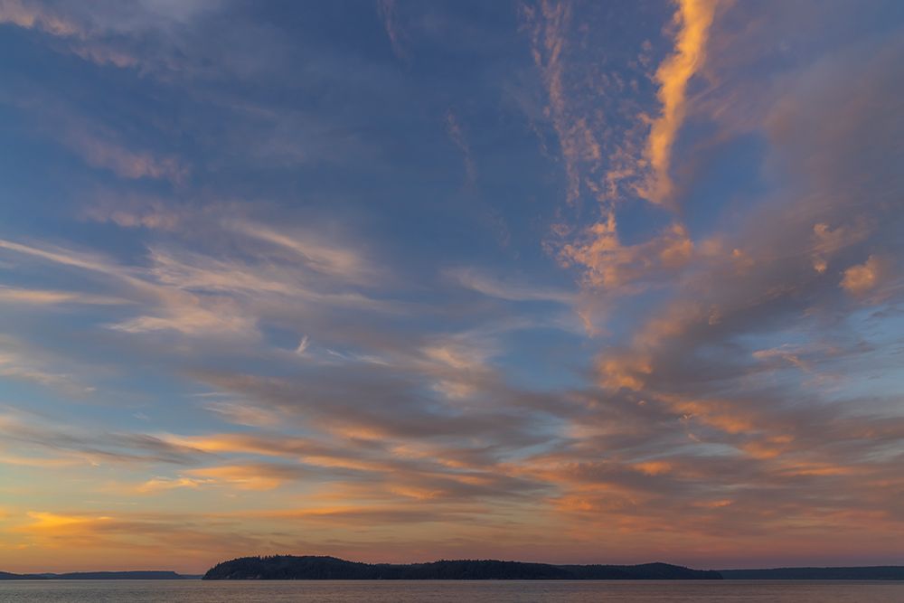 USA-Washington State-Seabeck Sunset over Hood Canal art print by Jaynes Gallery for $57.95 CAD
