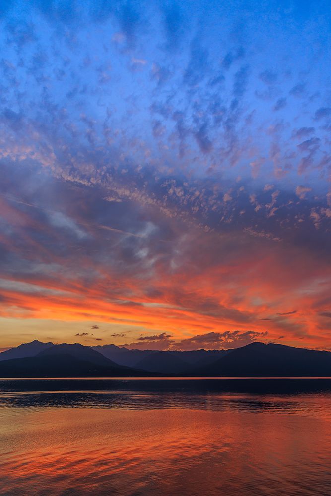 USA-Washington State Sunset landscape of Hood Canal and Olympic Mountains art print by Jaynes Gallery for $57.95 CAD