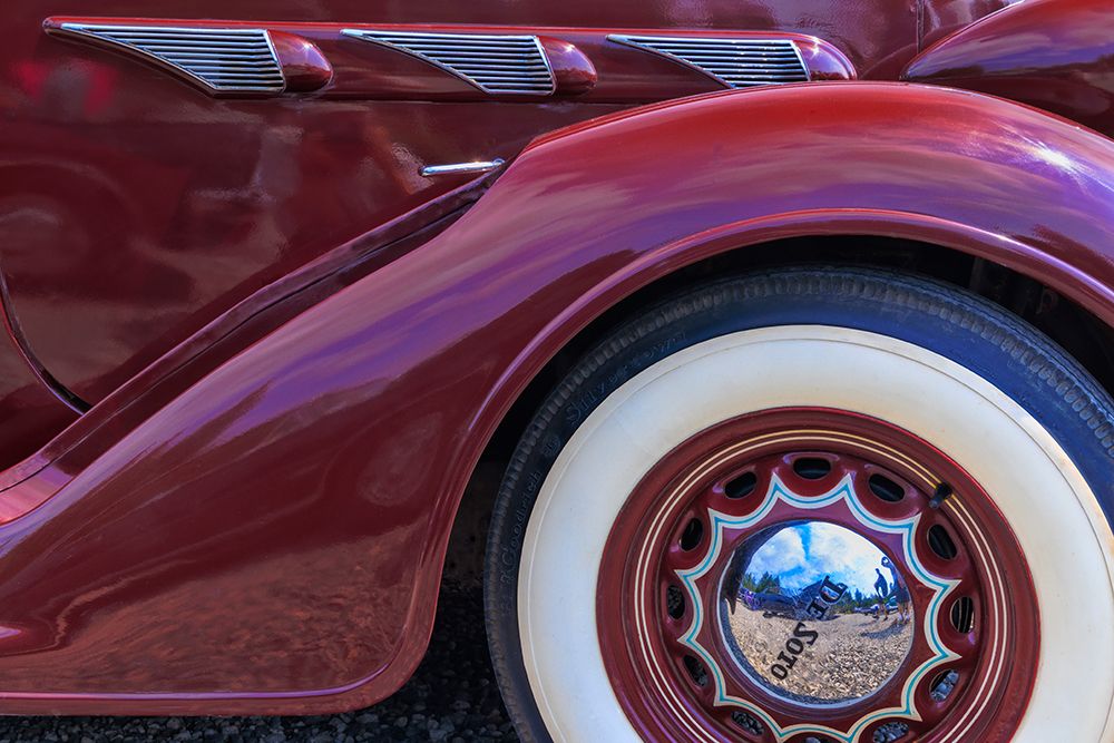 USA, Washington State, Seabeck. Close-up of classic De Soto car. art print by Jaynes Gallery for $57.95 CAD