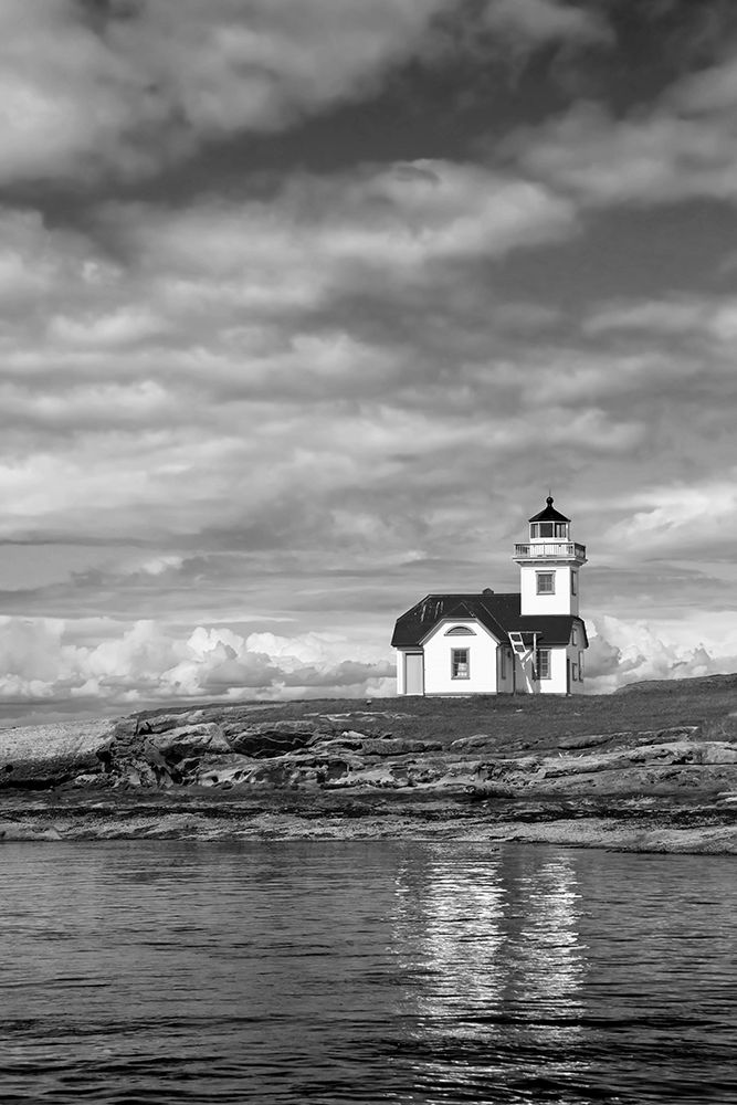 USA, Washington. Black and white of Patos Island Lighthouse. art print by Jaynes Gallery for $57.95 CAD