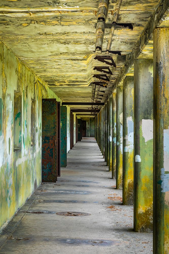 USA, Washington State, Port Townsend, Fort Worden State Park. Corridor of old gun battery. art print by Jaynes Gallery for $57.95 CAD