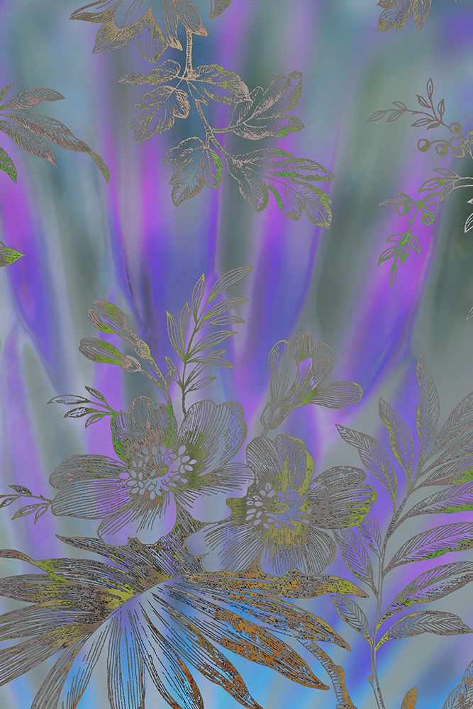 USA, Washington State, Seabeck. Composite outline of flowers and leaves. art print by Jaynes Gallery for $57.95 CAD