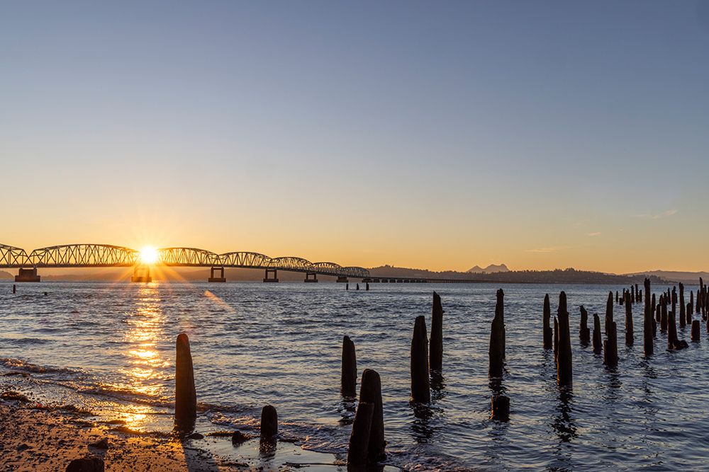 The Astoria Megler Bridge over the Columbia River in Washington State, USA art print by Chuck Haney for $57.95 CAD