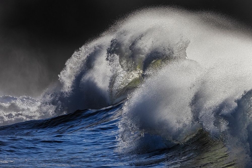 King tide waves at Cape Disappointment State Park in Washington State, USA art print by Chuck Haney for $57.95 CAD